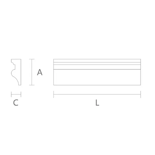 MLD-017 Classic furniture moulding wood - 1